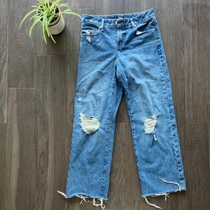 Express 90s Ankle Boot Mid Rise Jean